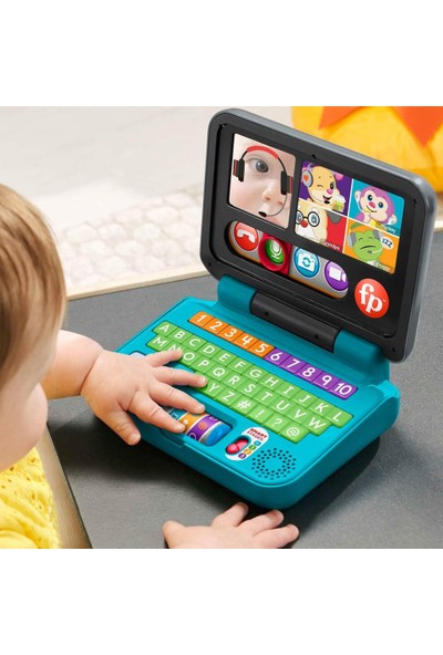 Fisher-Price Eğlen Ve Öğren İlk Bilgisayarım - Türkçe Seri, Eğitici Yaşa Göre Gelişim İçerikleriyle Elektronik Oyuncak, Bebekler Ve Yürüme Çağındaki Çocuklar İçin Hhh08