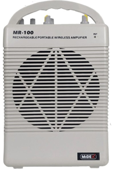 Midex 100 Watt El Mikrofonlu FM Radyolu Taşınabilir Şarjlı Portatif Ses Sistemi Hoparlör USB MP3 (MR-100E)