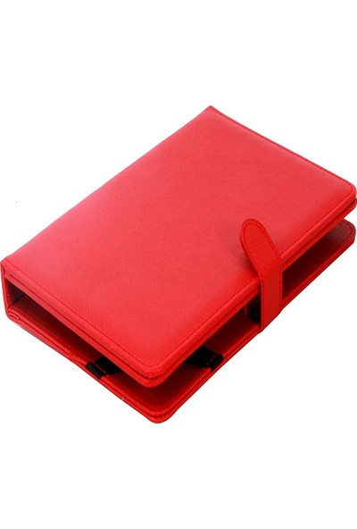 Sirius Tcl 10 Tab Max 10.3" Kırmızı Renkli Türkçe Q Klavyeli Tablet Kılıfı Otg Kablo Hediyeli