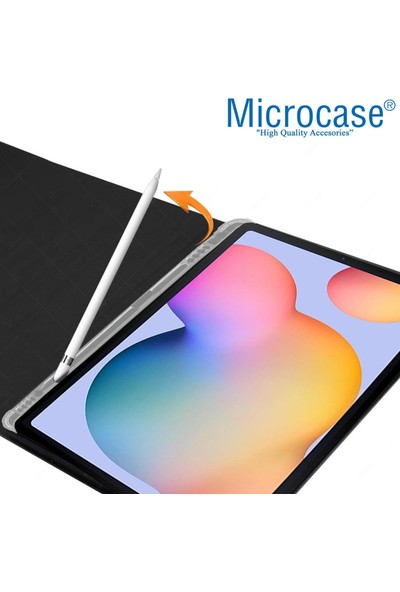 Microcase Samsung Tab S6 Lite P610 Bluetooth Touchpad Klavye+Mouse+Kalem Koymalı Kılıf BKK11
