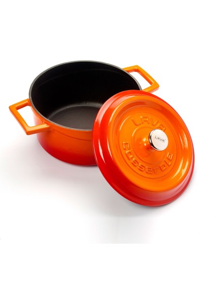 Yuvarlak Tencere -Çap(Ø)20 cm. Turuncu