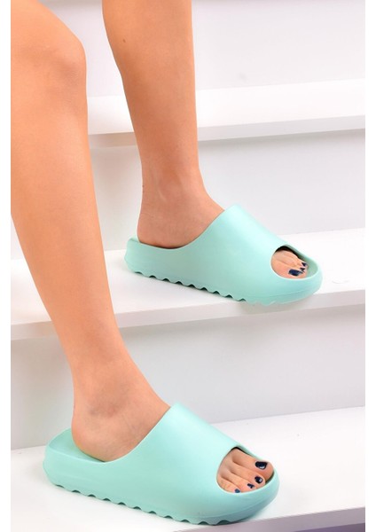 EZ1150 Rahat Tabanlı Plaj Havuz Bahçe Yazlık Günlük Terlik