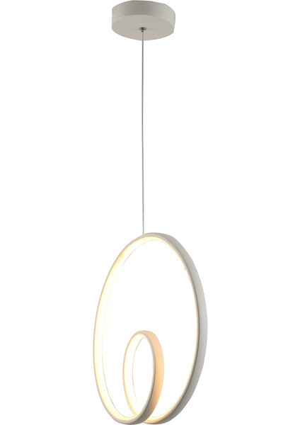 TT004-BY Tt Aydınlatma Göz Modeli Mat Beyaz LED Avize