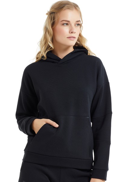 Kadın Sweatshirt 80015  - Siyah