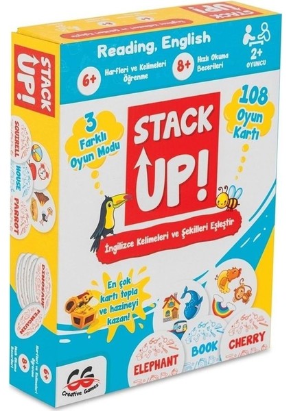 Creative Games Stack Up Ingilizce Kelimeleri ve Şekilleri Eşleştir