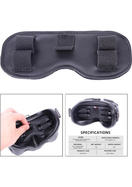 Goggles V2 Için Toz Geçirmez Anten ve Kart Depolama Kapağı Koruyucusu (Yurt Dışından)