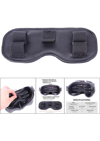 Goggles V2 Için Toz Geçirmez Anten ve Kart Depolama Kapağı Koruyucusu (Yurt Dışından)