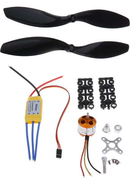 1000KV Fırçasız Motor 30A Esc Pervane Rc Uçak Parçaları (Yurt Dışından)