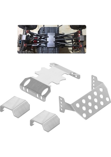 Eksenel SCX10 Iı Için 4 Adet Şasi Koruma Plakası Şasi Guardi Iı 90046 90047 (Yurt Dışından)