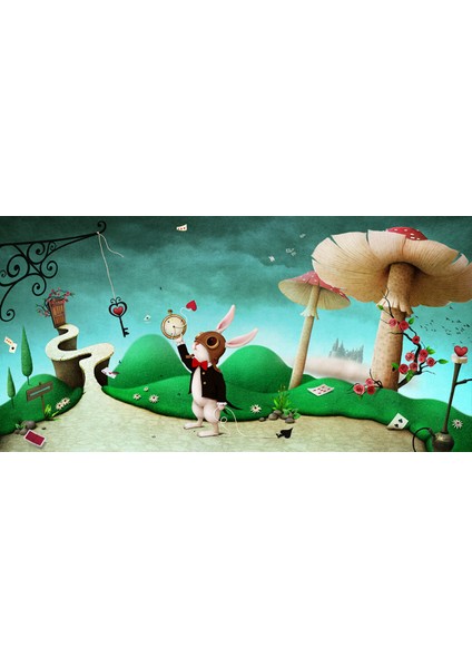 Masal 3D Poster - 3 Boyutlu Tek Parça Duvar Kağıdı