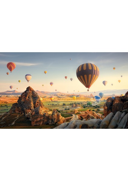 Kapadokya 3D Poster - 3 Boyutlu Tek Parça Duvar Kağıdı