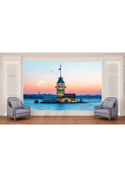 Kızkulesi 3D Poster - 3 Boyutlu Tek Parça Duvar Kağıdı