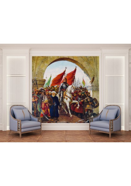Istanbul Fetih 3D Poster - 3 Boyutlu Tek Parça Duvar Kağıdı