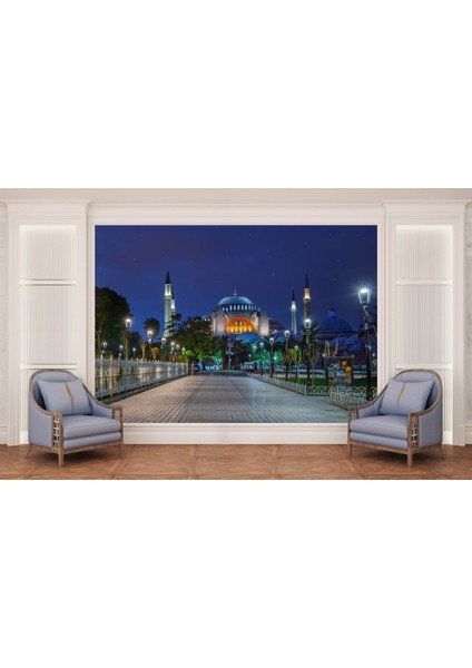 Ayasofya 3D Poster - 3 Boyutlu Tek Parça Duvar Kağıdı
