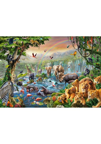 Hayvanlar 3D Poster - 3 Boyutlu Tek Parça Duvar Kağıdı