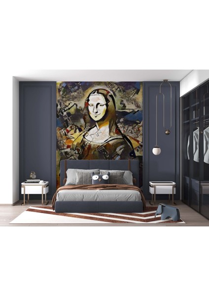 Mona Lisa 3D Poster - 3 Boyutlu Tek Parça Duvar Kağıdı