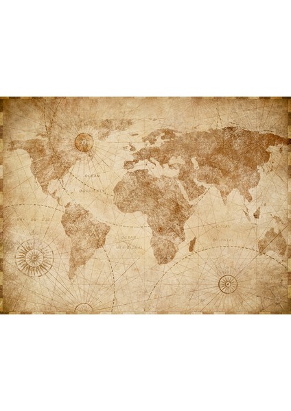 Map 3D Poster - 3 Boyutlu Tek Parça Duvar Kağıdı