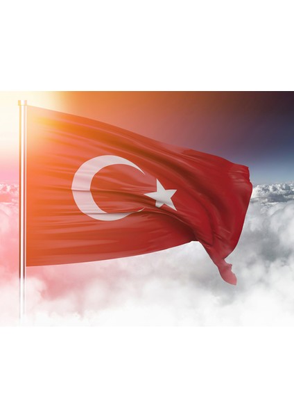 Türk Bayrağı 3D Poster - 3 Boyutlu Tek Parça Duvar Kağıdı