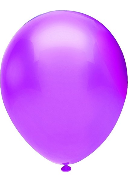 BBM12100-11 Balonevi, Metalik Açık Violet - Açık Menekşe Rengi, 12'' Metalik Renk Baskı Balonu 100'LÜ Paket