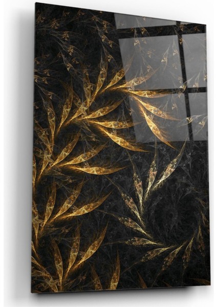 Eliza Home Soyut Gold Cam Tablo