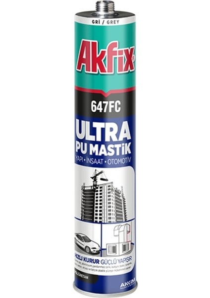 647fc Siyah 280 Ml Pu Mastik Ultra Poliüretan Otomotiv Yapı