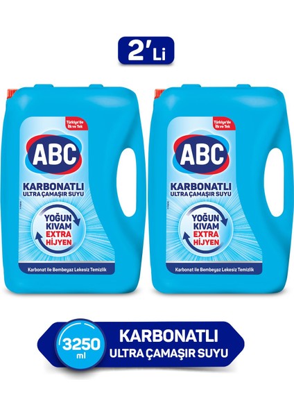 U ltra Çamaşır Suyu Karbonatlı 3250 ml 2'li