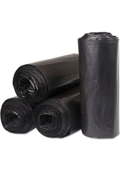 Jumbo Boy Çöp Poşeti 80X110 cm (100AD) Siyah Dayanıklı Esnek Çöptorbası