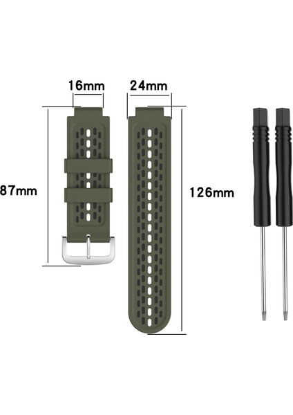 Garmin Yaklaşımı İçin S2 / S4 Silikon Kordonlu Saat (Yurt Dışından)