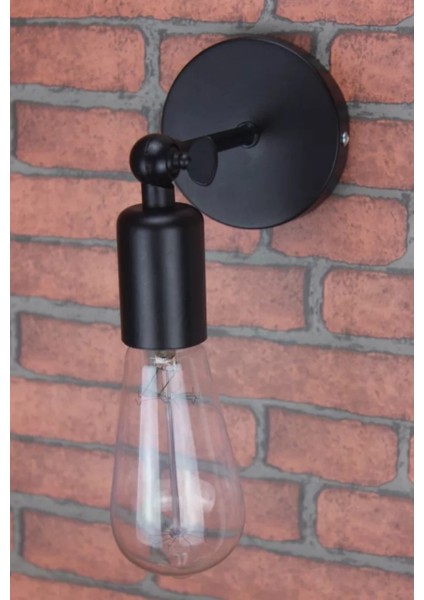 Mafsallı Hareketli Metal Siyah Aplik modelleri