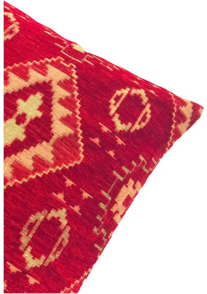Kilim Desenli Kırmızı Kırlent Kılıfı 45CM*45CM modelleri