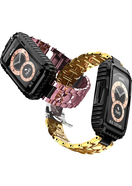 Huawei Band 6 / Honor Band 6 İçin Paslanmaz Çelik Kordonlu Saat (Yurt Dışından) fırsatları