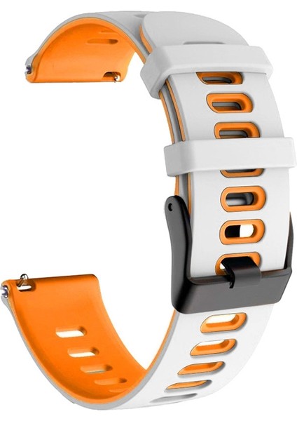 20 mm. Mixed Color White Silicone Strap For Honor Magic Watch 2 42 mm. (Yurt Dışından)