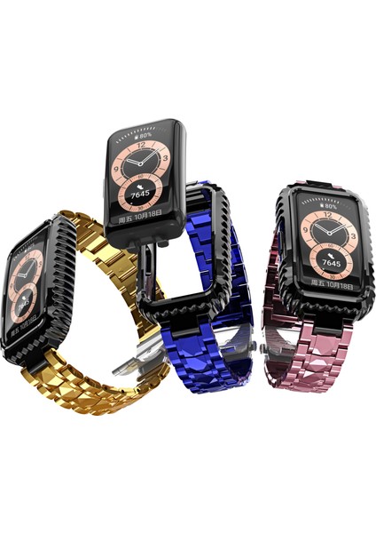 Huawei Band 6 / Honor Band 6 İçin Paslanmaz Çelik Kordonlu Saat (Yurt Dışından) fırsatları