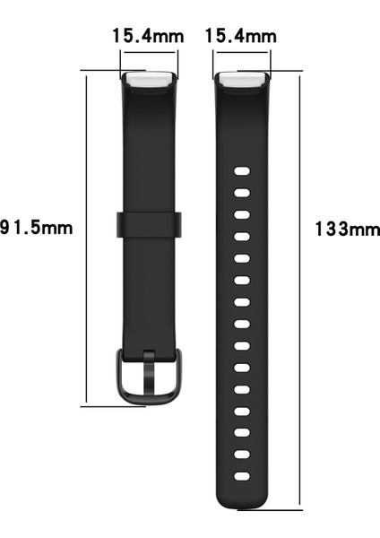 Fitbit Luxe Silikon Kordonlu Saat İçin, Boyut: L (Yurt Dışından)