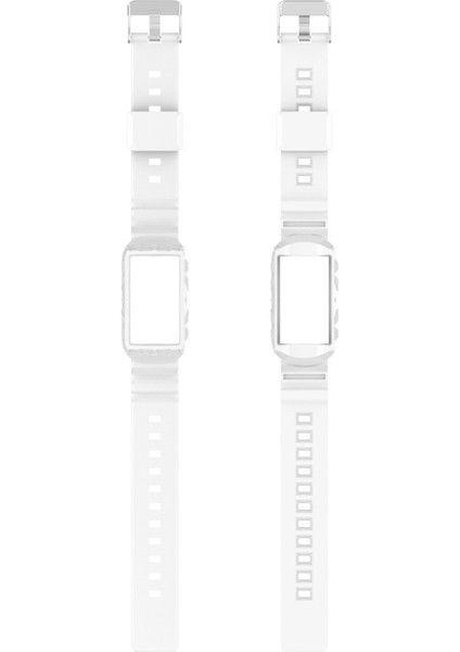 Fitbit Charge 4 İçin Silikon Tek Vücut Zırhı Saat Kayışı Şeffaf (Yurt Dışından)