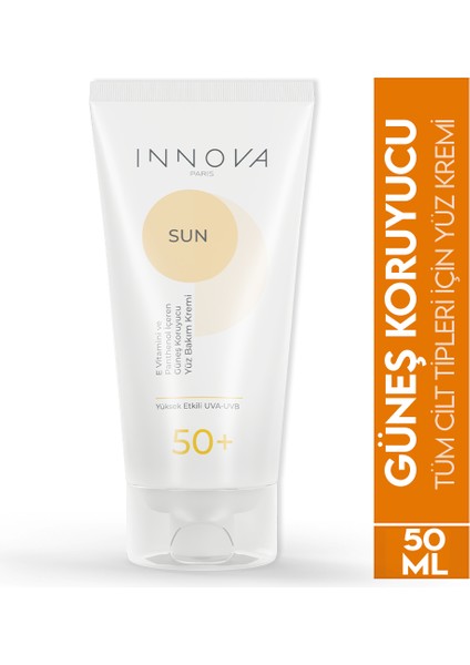 Paris E Vitamini ve Panthenol Içeren Güneş Koruyucu Losyon Spf+50 Yüksek Koruma 50 ml