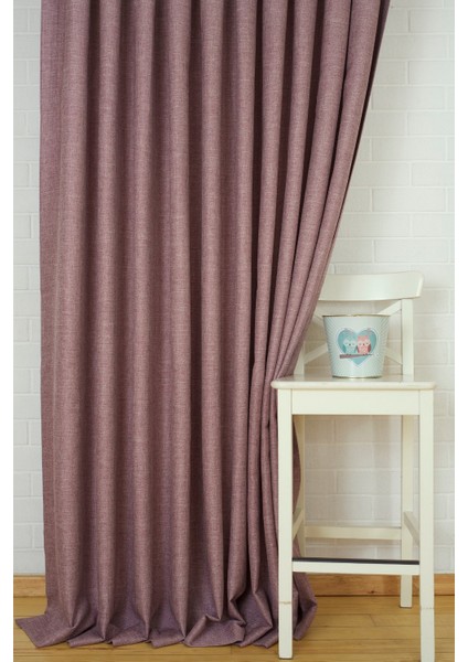 FON PERDE KETEN LİLA 1-2 SEYREK PİLE 150X260