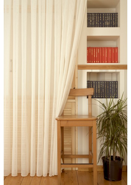 Nopeli Keten Tül Krem 1-3 Sık Pile 300x260