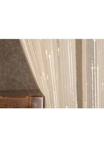 Keten Tül Simli Şampanya 1-3 Sık Pile 300x260