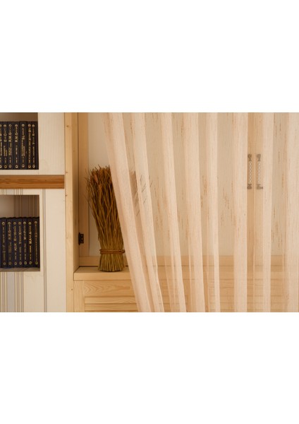 Çizgili Şantuklu Keten Tül Buğday 1-3 Sık Pile 300x260 fiyatları