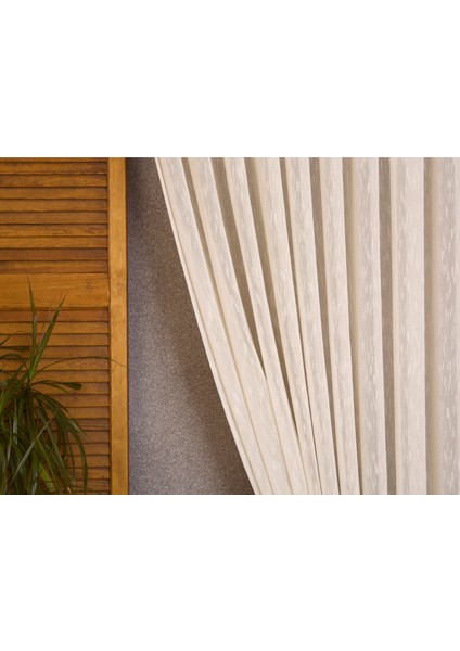 Viskonlu Şantuklu Tül Şampanya 1-2 Seyrek Pile 300x260