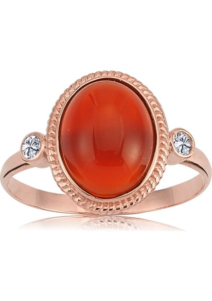 Altın Yüzük - Akik Taş Altın Yüzük - 14 Ayar Doğal Akik Taşlı Altın Yüzük