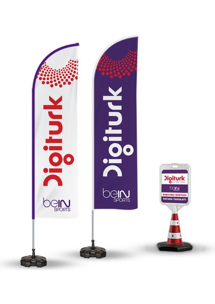 Dıgıturk Reklam Yönlendirme Tanıtım Yelken Bayragı ve Kücük Duba