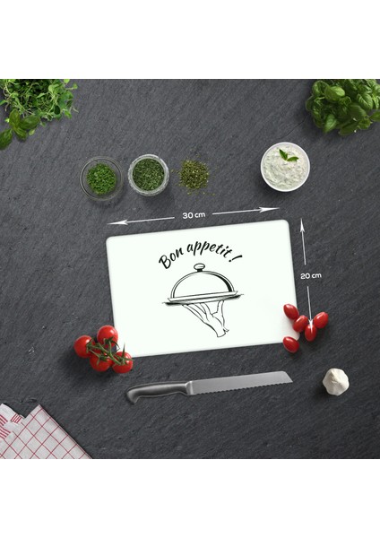 Cam Kesme Tahtası - Cam Kesme Tablası | Bon Appetit - Servis | 20cm x 30cm