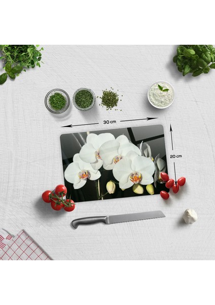 Cam Kesme Tahtası - Cam Kesme Tablası | Orkideli Mutfak | 20cm x 30cm fiyatları