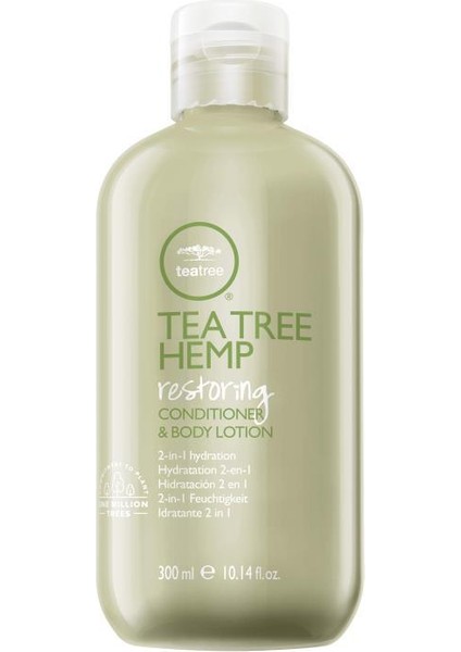 Tea Tree Hemp Restoring Conditioner & Body Lotion 300 ml