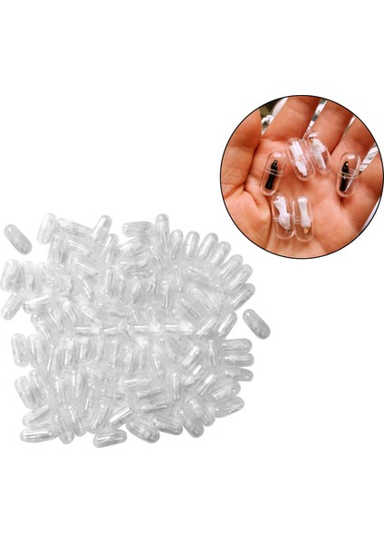 100X Kapsül Kabuk Villain Hap Şişe Kapsül Figürinler Dıy Aksesuarları Beyaz (Yurt Dışından) fırsatları