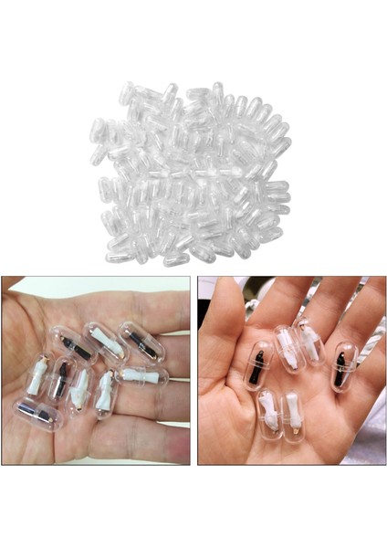 100X Kapsül Kabuk Villain Hap Şişe Kapsül Figürinler Dıy Aksesuarları Beyaz (Yurt Dışından) indirimleri