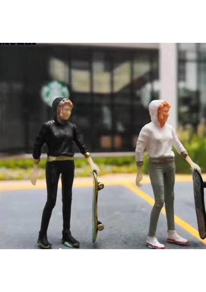 1:64 Insanlar Action Figure Diorama Boyalı Sürgülü Oğlan Minyatürleri Siyah (Yurt Dışından) fırsatları