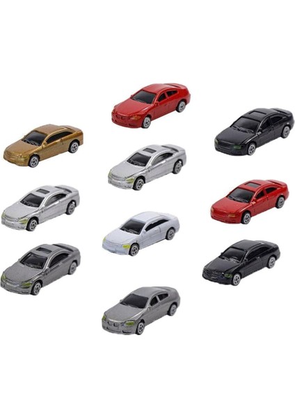 10 Adet Ho Ölçekli Model Araba 1/75 Bina Tren Manzara Mimarisi Modeli (Yurt Dışından)